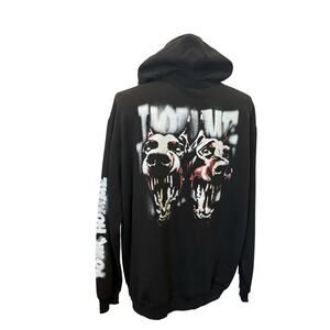 MAN Boohoo Dog Doberman Hoodie Sweatshirt Men size XL